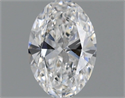 Natural Diamond 0.52 Carats, Oval with  Cut, E Color, SI1 Clarity and Certified by GIA