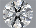 Natural Diamond 0.54 Carats, Round with Excellent Cut, H Color, SI1 Clarity and Certified by IGI