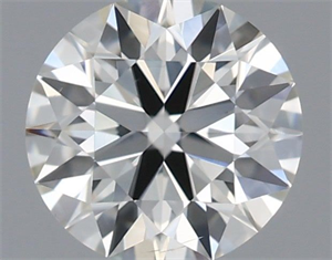 Picture of Natural Diamond 0.54 Carats, Round with Excellent Cut, H Color, SI1 Clarity and Certified by IGI