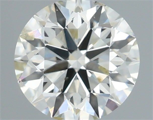 Picture of Natural Diamond 0.50 Carats, Round with Excellent Cut, I Color, SI2 Clarity and Certified by IGI