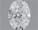 Natural Diamond 0.50 Carats, Oval with  Cut, D Color, SI2 Clarity and Certified by GIA