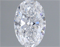 Natural Diamond 0.41 Carats, Oval with  Cut, D Color, VVS2 Clarity and Certified by GIA
