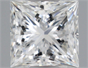 Natural Diamond 0.57 Carats, Princess with  Cut, I Color, VS1 Clarity and Certified by GIA