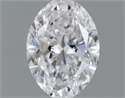 Natural Diamond 0.50 Carats, Oval with  Cut, D Color, VS1 Clarity and Certified by GIA