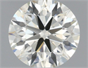 Natural Diamond 0.71 Carats, Round with Excellent Cut, L Color, VVS1 Clarity and Certified by IGI