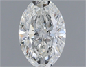 Natural Diamond 0.54 Carats, Oval with  Cut, G Color, VS2 Clarity and Certified by GIA