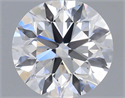 Natural Diamond 0.70 Carats, Round with Excellent Cut, D Color, VVS2 Clarity and Certified by GIA