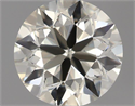 Natural Diamond 0.70 Carats, Round with Excellent Cut, K Color, VVS1 Clarity and Certified by IGI