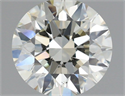 Natural Diamond 2.14 Carats, Round with Excellent Cut, J Color, VS1 Clarity and Certified by IGI