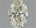 Natural Diamond 1.61 Carats, Oval with  Cut, K Color, VS1 Clarity and Certified by GIA