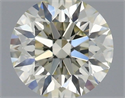 Natural Diamond 1.00 Carats, Round with Excellent Cut, K Color, VS1 Clarity and Certified by IGI