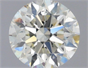 Natural Diamond 1.02 Carats, Round with Excellent Cut, J Color, VS2 Clarity and Certified by IGI