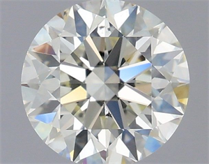 Picture of Natural Diamond 1.02 Carats, Round with Excellent Cut, J Color, VS2 Clarity and Certified by IGI