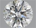 Natural Diamond 0.46 Carats, Round with Excellent Cut, I Color, I1 Clarity and Certified by IGI