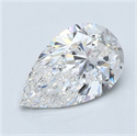 Diamante Natural 2.51 quilates, De pera , Color F, claridad VS1 y certificado GIA