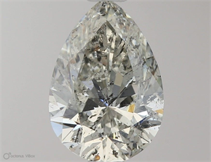 Picture of Natural Diamond 1.06 Carats, Pear with  Cut, K Color, I1 Clarity and Certified by GIA