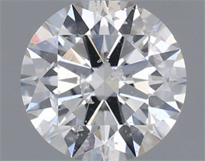 Picture of Natural Diamond 0.40 Carats, Round with Excellent Cut, F Color, I1 Clarity and Certified by IGI