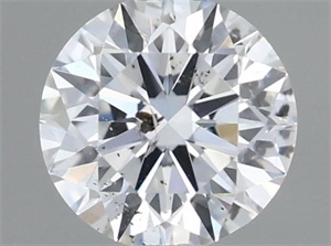 Picture of Natural Diamond 0.44 Carats, Round with Excellent Cut, E Color, I1 Clarity and Certified by GIA