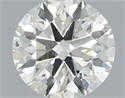 Natural Diamond 0.41 Carats, Round with Excellent Cut, I Color, I1 Clarity and Certified by IGI