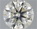 Natural Diamond 0.50 Carats, Round with Very Good Cut, J Color, I1 Clarity and Certified by IGI