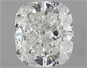 Natural Diamond 1.53 Carats, Cushion with  Cut, G Color, SI2 Clarity and Certified by HRD