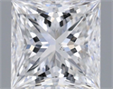 Natural Diamond 0.70 Carats, Princess with  Cut, E Color, VS2 Clarity and Certified by GIA