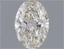 Natural Diamond 0.82 Carats, Oval with  Cut, J Color, SI2 Clarity and Certified by GIA