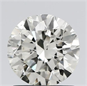 Natural Diamond 1.17 Carats, Round with Excellent Cut, K Color, SI1 Clarity and Certified by GIA