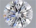 Lab Grown Diamond 1.04 Carats, Round with Ideal Cut, E Color, VS1 Clarity and Certified by IGI