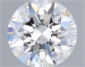 Natural Diamond 0.72 Carats, Round with Excellent Cut, G Color, I1 Clarity and Certified by IGI