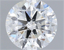 Natural Diamond 0.80 Carats, Round with Excellent Cut, F Color, I1 Clarity and Certified by IGI