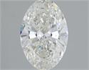 Natural Diamond 2.00 Carats, Oval with  Cut, I Color, I1 Clarity and Certified by GIA