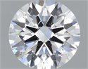 Natural Diamond 0.61 Carats, Round with Excellent Cut, F Color, SI2 Clarity and Certified by GIA