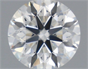 Natural Diamond 0.90 Carats, Round with Excellent Cut, H Color, VS2 Clarity and Certified by GIA
