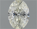 Natural Diamond 0.50 Carats, Oval with  Cut, K Color, VS2 Clarity and Certified by GIA