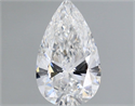 Natural Diamond 0.71 Carats, Pear with  Cut, E Color, VVS2 Clarity and Certified by GIA