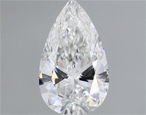 Picture of Natural Diamond 0.71 Carats, Pear with  Cut, E Color, VVS2 Clarity and Certified by GIA