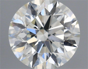 Picture of Natural Diamond 0.46 Carats, Round with Excellent Cut, K Color, VS2 Clarity and Certified by GIA