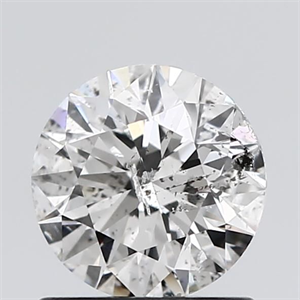 Picture of Natural Diamond 1.01 Carats, Round with Excellent Cut, F Color, I1 Clarity and Certified by GIA