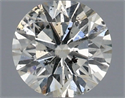 Natural Diamond 0.40 Carats, Round with Excellent Cut, H Color, SI2 Clarity and Certified by IGI