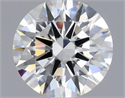 Natural Diamond 0.76 Carats, Round with Excellent Cut, E Color, VVS2 Clarity and Certified by IGI