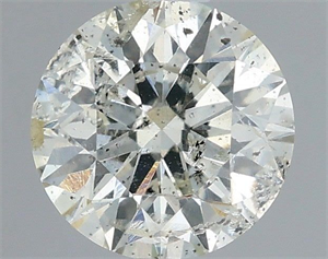Picture of Natural Diamond 0.40 Carats, Round with Excellent Cut, H Color, I1 Clarity and Certified by IGI