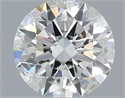 Natural Diamond 0.40 Carats, Round with Excellent Cut, H Color, I1 Clarity and Certified by IGI