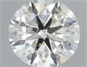 Natural Diamond 0.40 Carats, Round with Excellent Cut, H Color, I1 Clarity and Certified by IGI