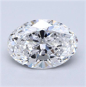 Natural Diamond 3.01 Carats, Oval with  Cut, E Color, SI1 Clarity and Certified by GIA