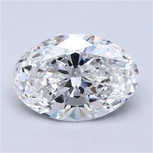 Picture of Natural Diamond 3.01 Carats, Oval with  Cut, E Color, SI1 Clarity and Certified by GIA
