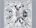 Natural Diamond 0.71 Carats, Princess with  Cut, H Color, VVS2 Clarity and Certified by IGI