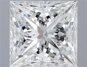 Picture of Natural Diamond 0.71 Carats, Princess with  Cut, H Color, VVS2 Clarity and Certified by IGI