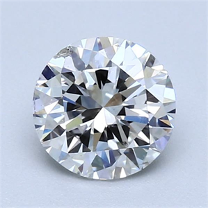 Picture of Natural Diamond 1.00 Carats, Round with Excellent Cut, F Color, SI2 Clarity and Certified by IGI