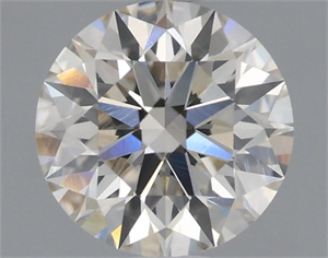 Picture of Natural Diamond 1.21 Carats, Round with Excellent Cut, K Color, VS2 Clarity and Certified by GIA